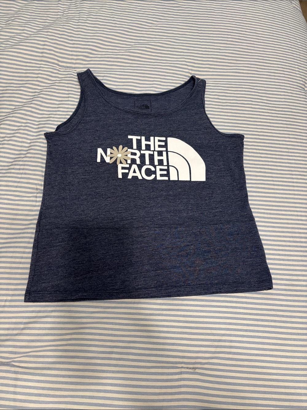 The North Face Navy Blue Girls' Logo Tank Top